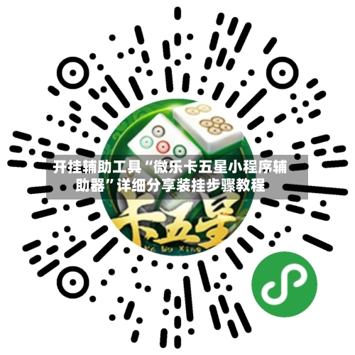 开挂辅助工具“微乐卡五星小程序辅助器	”详细分享装挂步骤教程-第3张图片
