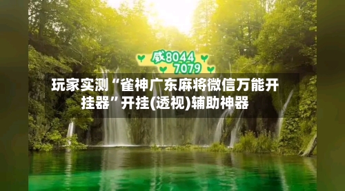 玩家实测“雀神广东麻将微信万能开挂器”开挂(透视)辅助神器-第3张图片