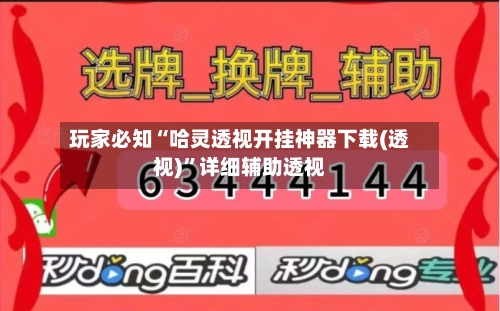 玩家必知“哈灵透视开挂神器下载(透视)”详细辅助透视-第2张图片