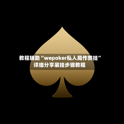 教程辅助“wepoker私人局作弊挂”详细分享装挂步骤教程-第1张图片
