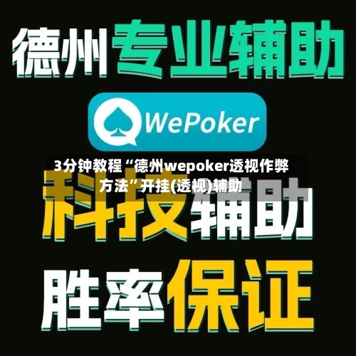 3分钟教程“德州wepoker透视作弊方法	”开挂(透视)辅助-第2张图片