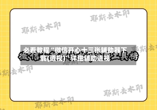 必看教程“微信开心十三张辅助器下载(透视)	”详细辅助透视-第2张图片