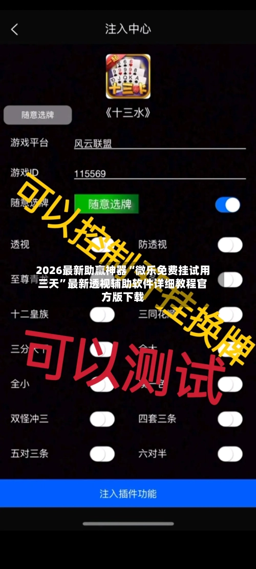 2026最新助赢神器“微乐免费挂试用三天”最新透视辅助软件详细教程官方版下载-第3张图片