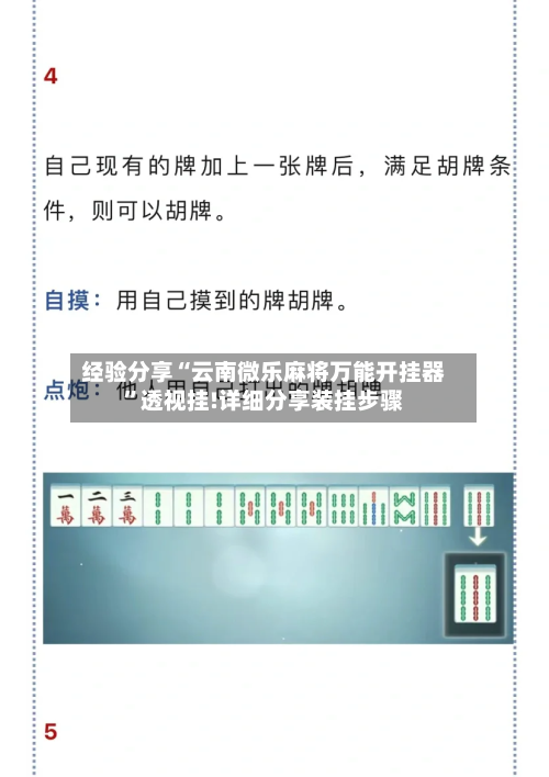 经验分享“云南微乐麻将万能开挂器”透视挂!详细分享装挂步骤-第2张图片