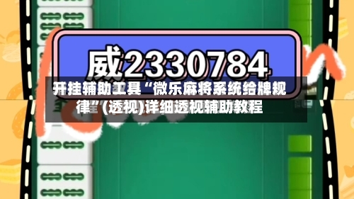 开挂辅助工具“微乐麻将系统给牌规律”(透视)详细透视辅助教程-第3张图片
