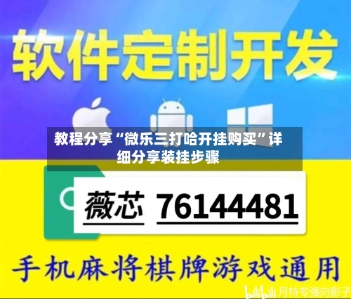 教程分享“微乐三打哈开挂购买	”详细分享装挂步骤-第1张图片