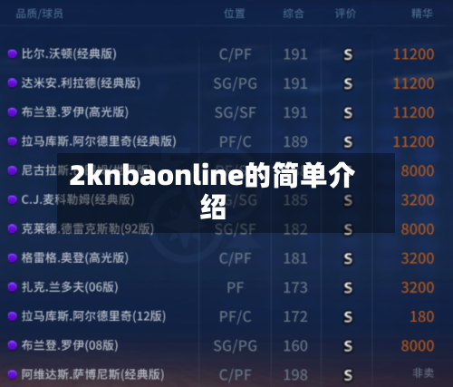 2knbaonline的简单介绍-第1张图片