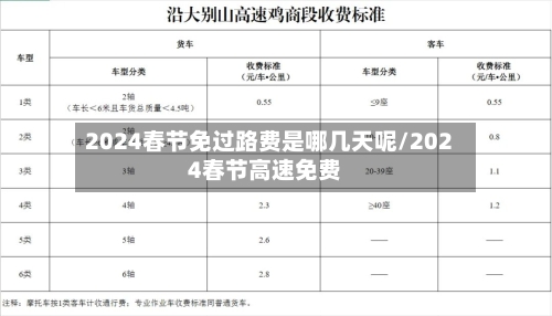 2024春节免过路费是哪几天呢/2024春节高速免费-第1张图片