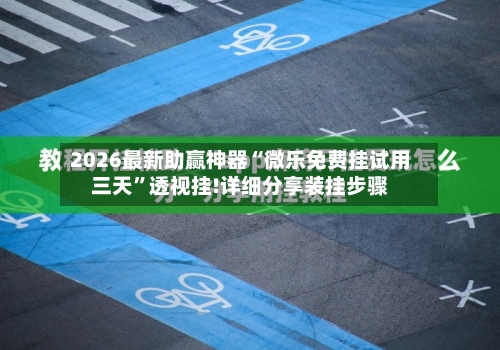 2026最新助赢神器“微乐免费挂试用三天”透视挂!详细分享装挂步骤-第2张图片