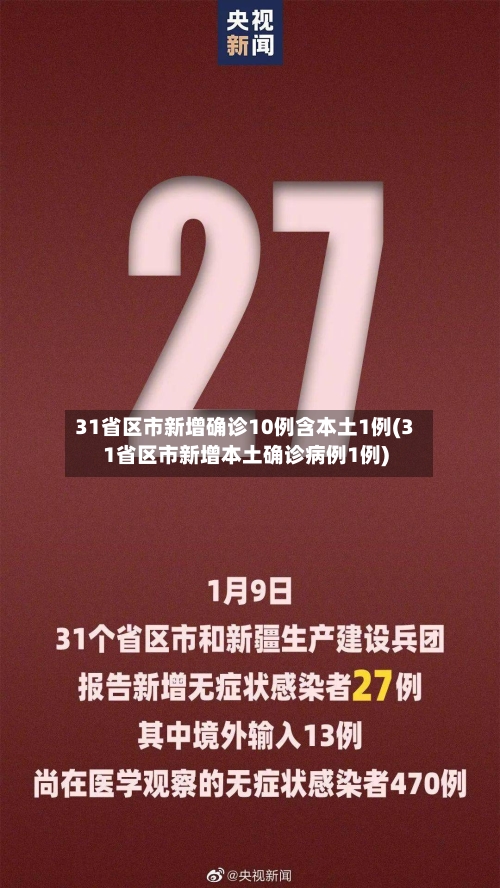 31省区市新增确诊10例含本土1例(31省区市新增本土确诊病例1例)-第3张图片