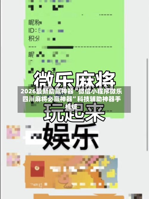 2026最新助赢神器“微信小程序微乐四川麻将必赢神器”科技辅助神器手机版-第3张图片