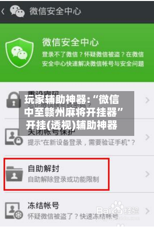 玩家辅助神器:“微信中至赣州麻将开挂器”开挂(透视)辅助神器-第3张图片