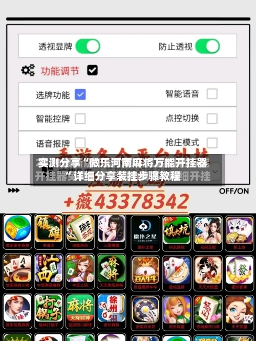 实测分享“微乐河南麻将万能开挂器	”详细分享装挂步骤教程-第2张图片