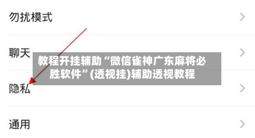 教程开挂辅助“微信雀神广东麻将必胜软件”(透视挂)辅助透视教程-第1张图片