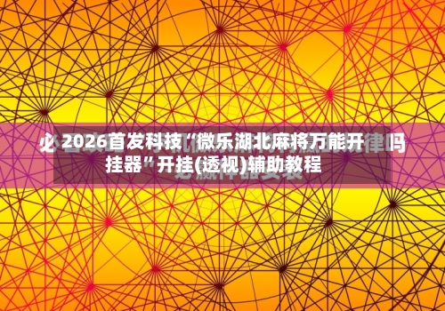 2026首发科技“微乐湖北麻将万能开挂器”开挂(透视)辅助教程-第1张图片