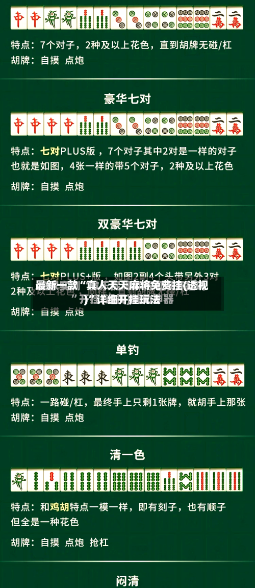 最新一款“真人天天麻将免费挂(透视)”详细开挂玩法-第1张图片
