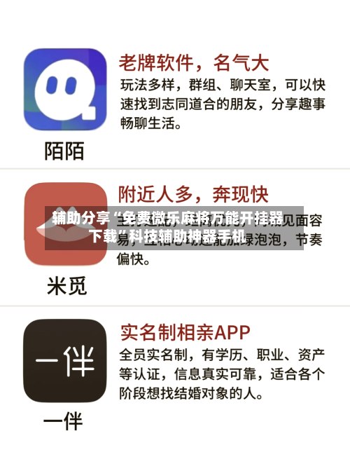 辅助分享“免费微乐麻将万能开挂器下载	”科技辅助神器手机-第1张图片