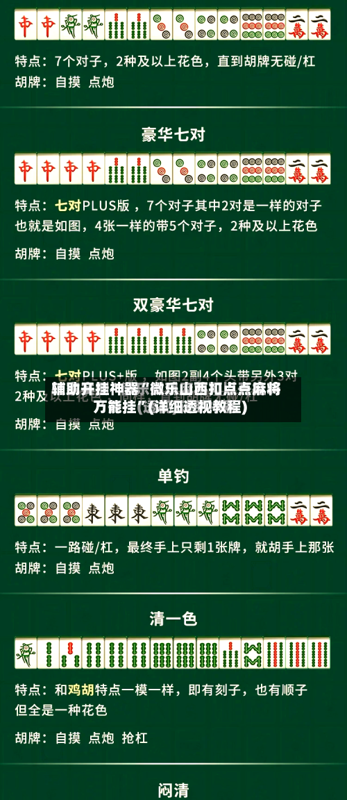辅助开挂神器“微乐山西扣点点麻将万能挂”(详细透视教程)-第1张图片