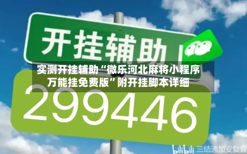 实测开挂辅助“微乐河北麻将小程序万能挂免费版”附开挂脚本详细-第1张图片