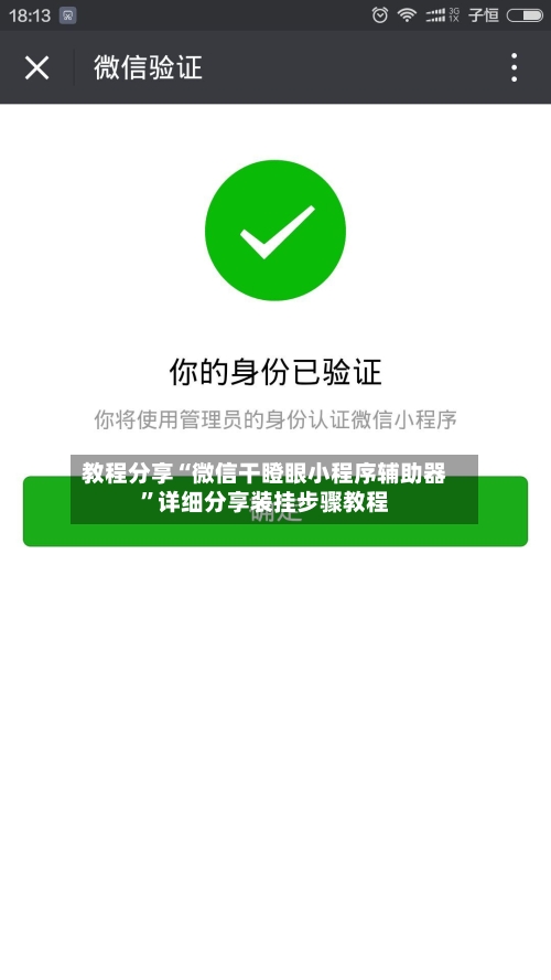 教程分享“微信干瞪眼小程序辅助器”详细分享装挂步骤教程-第1张图片