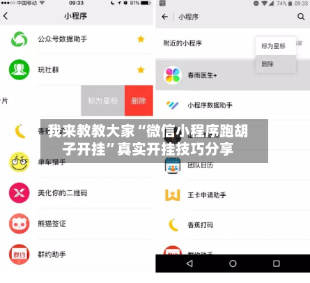 我来教教大家“微信小程序跑胡子开挂”真实开挂技巧分享-第1张图片