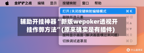 辅助开挂神器“新版wepoker透视开挂作弊方法”(原来确实是有插件)-第1张图片