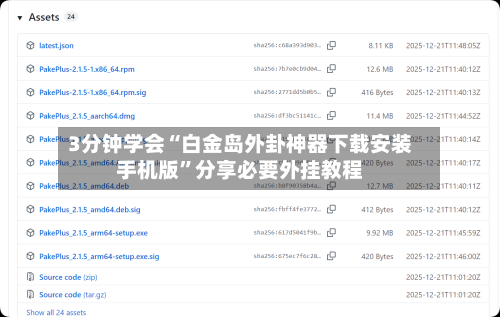 3分钟学会“白金岛外卦神器下载安装手机版”分享必要外挂教程-第1张图片