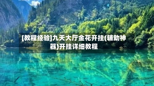 [教程经验]九天大厅金花开挂(辅助神器)开挂详细教程-第1张图片