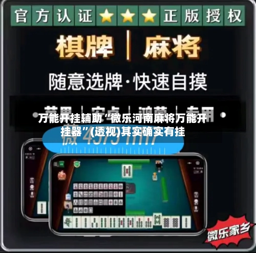 万能开挂辅助“微乐河南麻将万能开挂器”(透视)其实确实有挂-第1张图片