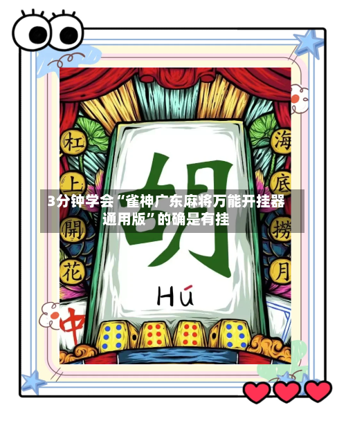 3分钟学会“雀神广东麻将万能开挂器通用版”的确是有挂-第1张图片