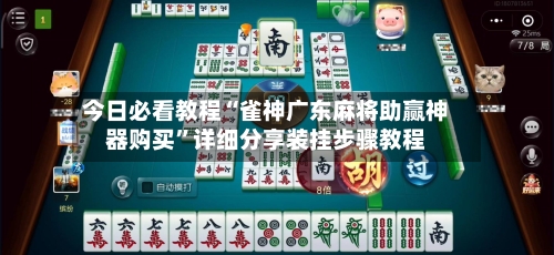 今日必看教程“雀神广东麻将助赢神器购买	”详细分享装挂步骤教程-第1张图片