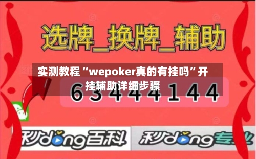 实测教程“wepoker真的有挂吗”开挂辅助详细步骤-第1张图片