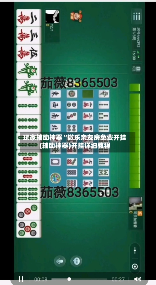 玩家辅助神器“微乐亲友房免费开挂(辅助神器)开挂详细教程-第1张图片