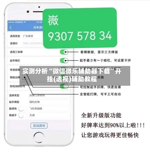 实测分析“微信微乐辅助器下载”开挂(透视)辅助教程-第1张图片