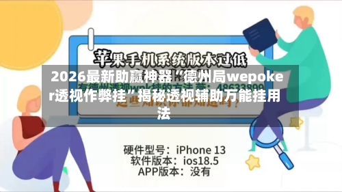 2026最新助赢神器“德州局wepoker透视作弊挂”揭秘透视辅助万能挂用法-第1张图片
