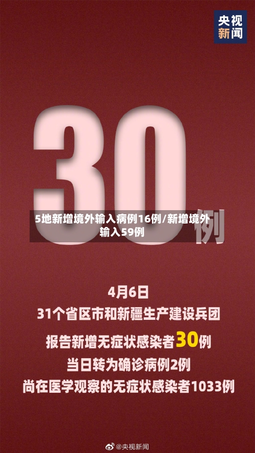 5地新增境外输入病例16例/新增境外输入59例-第1张图片