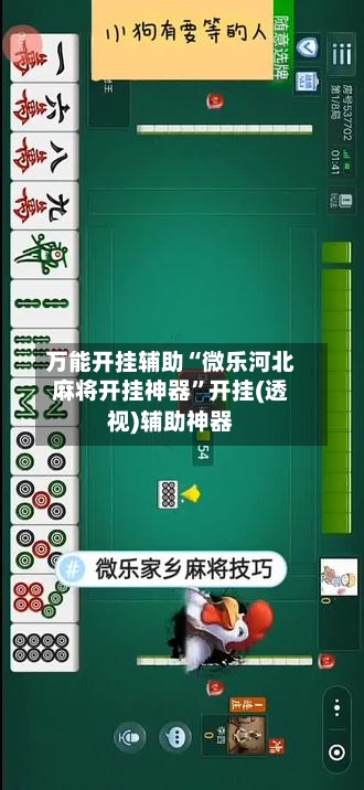万能开挂辅助“微乐河北麻将开挂神器	”开挂(透视)辅助神器-第1张图片