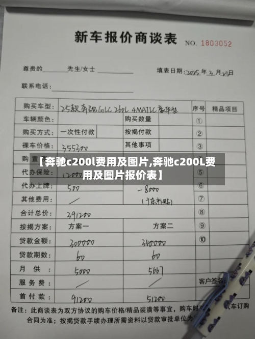 【奔驰c200l费用及图片,奔驰c200L费用及图片报价表】-第1张图片