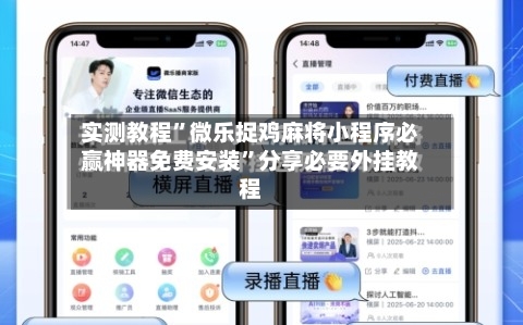 实测教程	”微乐捉鸡麻将小程序必赢神器免费安装”分享必要外挂教程-第1张图片