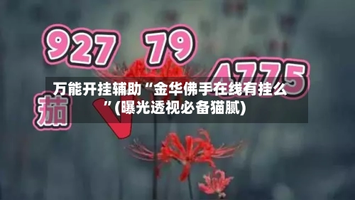 万能开挂辅助“金华佛手在线有挂么”(曝光透视必备猫腻)-第1张图片
