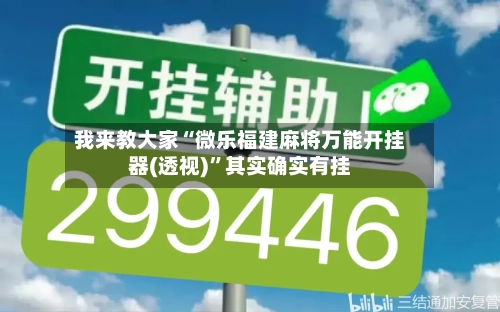 我来教大家“微乐福建麻将万能开挂器(透视)”其实确实有挂-第1张图片