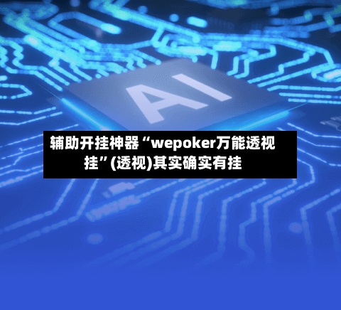 辅助开挂神器“wepoker万能透视挂”(透视)其实确实有挂-第1张图片