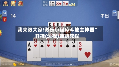我来教大家!微乐小程序斗地主神器	”开挂(透视)辅助教程-第1张图片