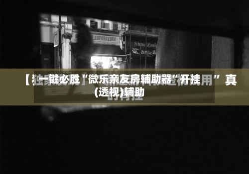 一键必胜“微乐亲友房辅助器”开挂(透视)辅助-第1张图片