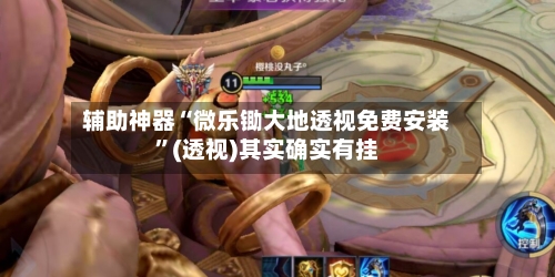 辅助神器“微乐锄大地透视免费安装”(透视)其实确实有挂-第1张图片