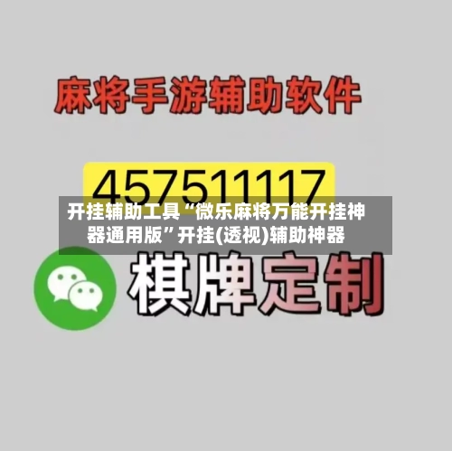 开挂辅助工具“微乐麻将万能开挂神器通用版”开挂(透视)辅助神器-第1张图片