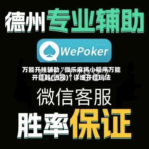 万能开挂辅助“微乐麻将小程序万能开挂器(透视)”详细开挂玩法-第1张图片