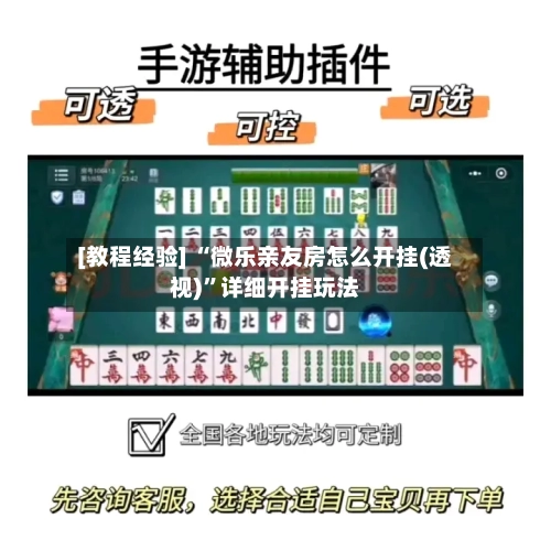 [教程经验] “微乐亲友房怎么开挂(透视)”详细开挂玩法-第1张图片