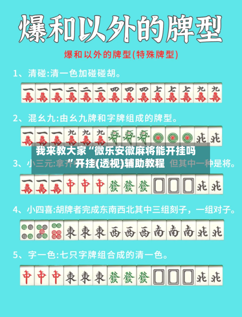 我来教大家“微乐安徽麻将能开挂吗”开挂(透视)辅助教程-第1张图片