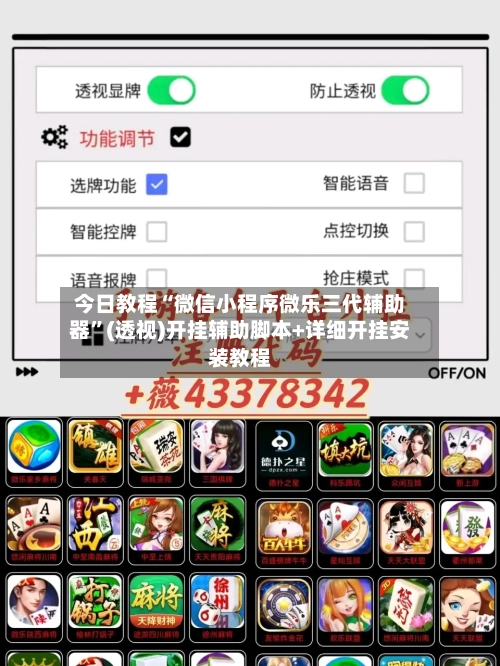 今日教程“微信小程序微乐三代辅助器	”(透视)开挂辅助脚本+详细开挂安装教程-第1张图片